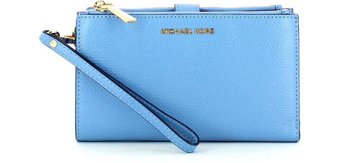 Michael kors large abbey backpack admiral blue mk + trifold wallet