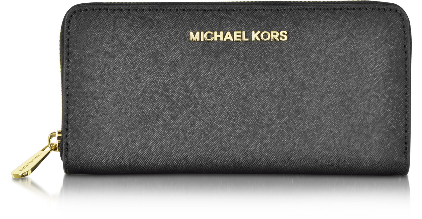 mk saffiano wallet