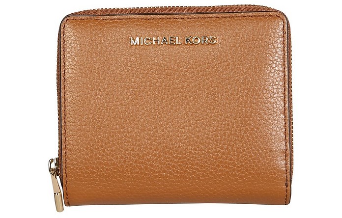 Jet Set Hammered Leather Wallet w/Flap and Zip - Michael Kors