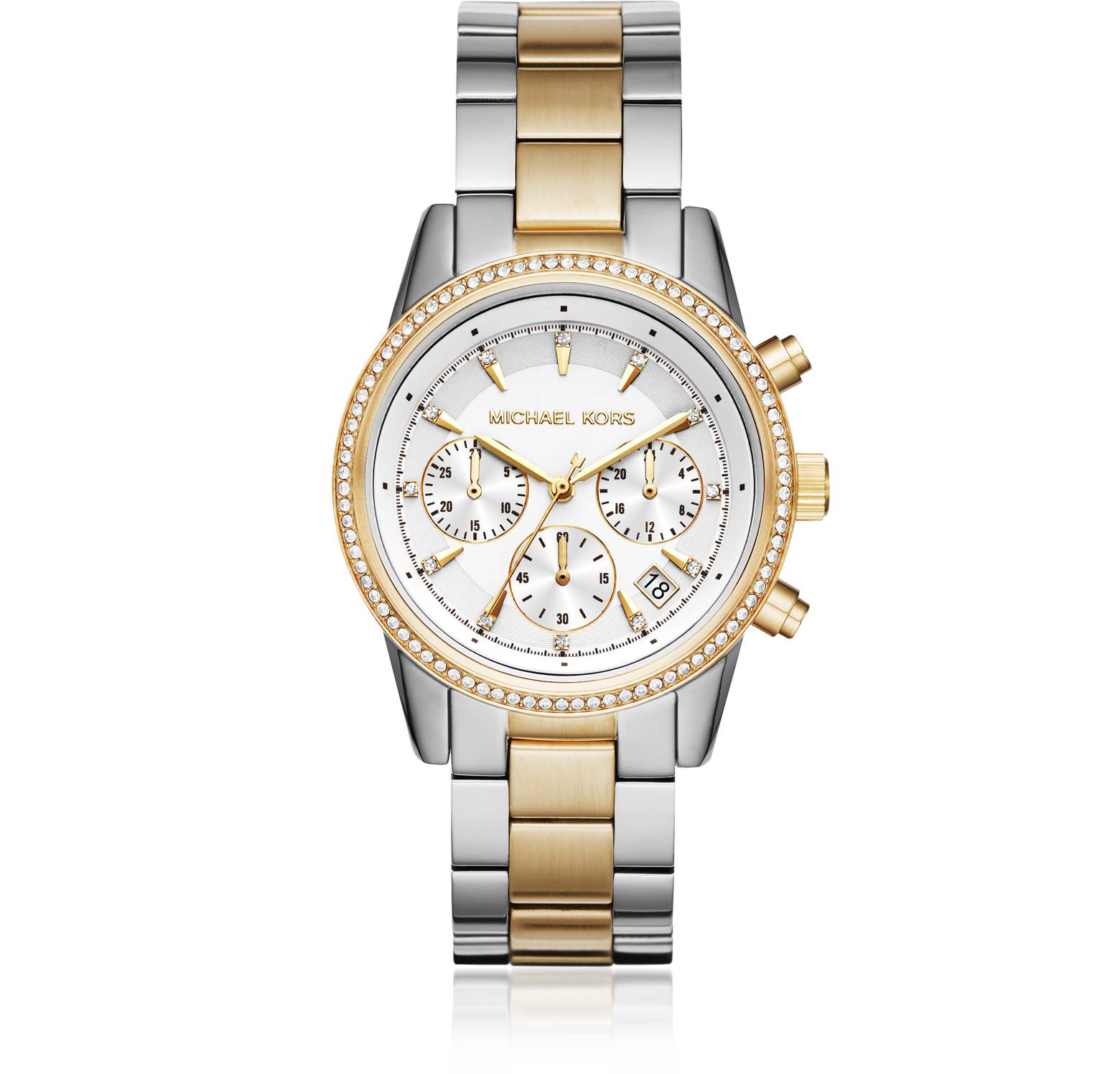 michael kors watch women's silver and gold