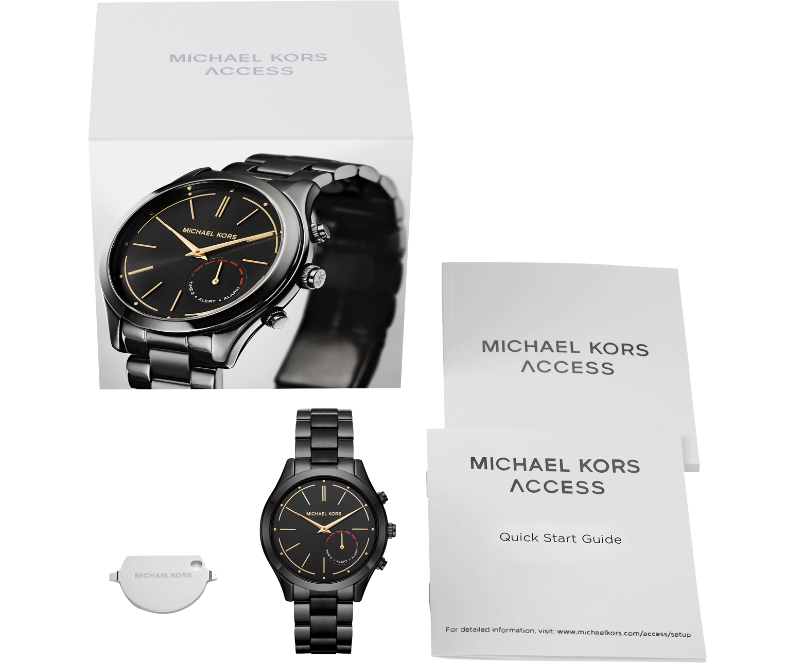 Michael Kors Slim Runway Black Tone Women's Smartwatch at FORZIERI