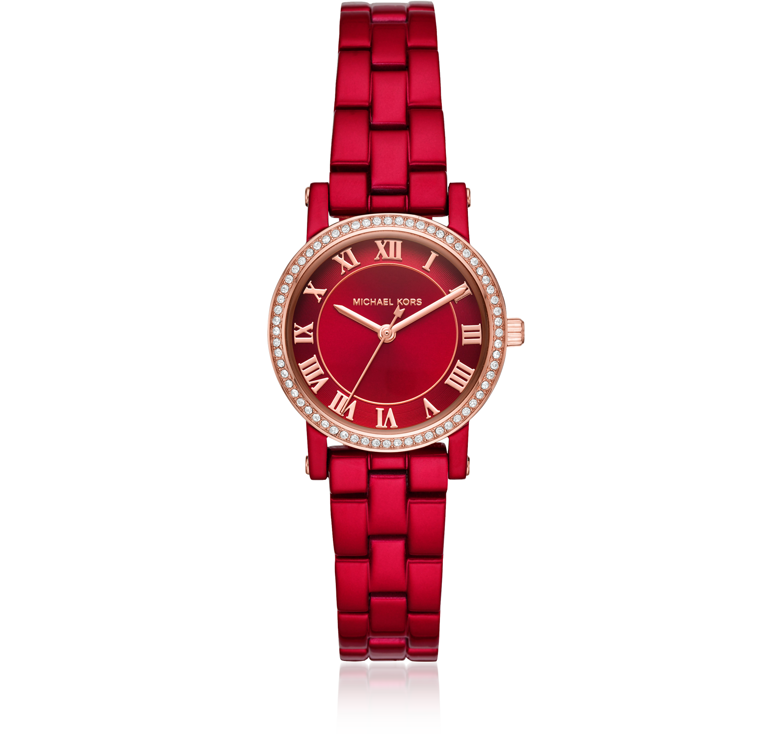 Red Plated Watch Michael Kors sur FORZIERI
