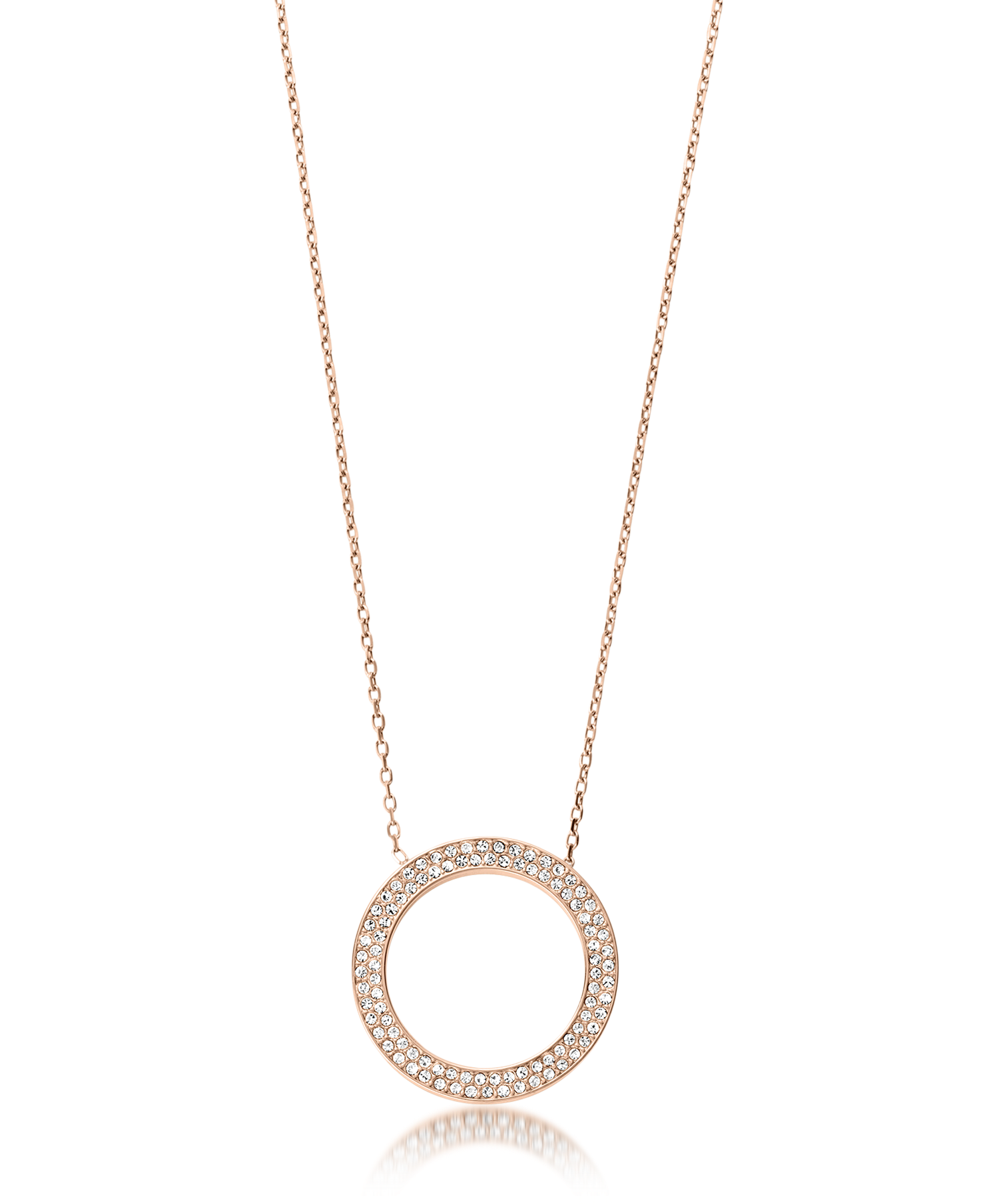 michael kors circle pendant necklace