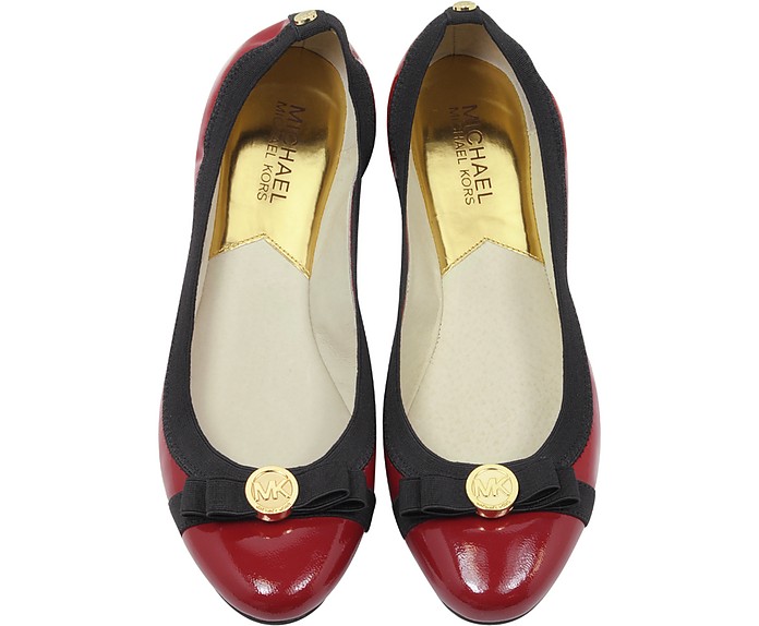 Michael Kors Dixie Red Patent Leather Ballet Flat 7 US at FORZIERI