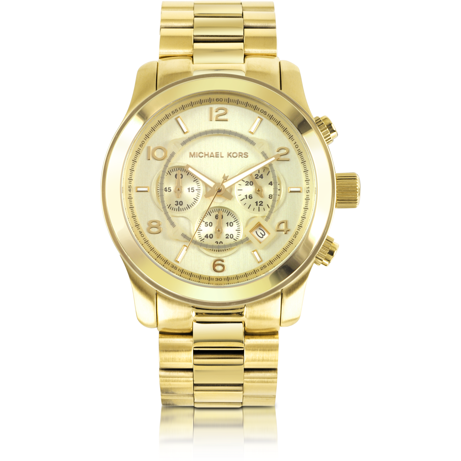 Michael Kors Men's Runway Gold-Tone Stainless Steel Bracelet Watch at  FORZIERI Canada