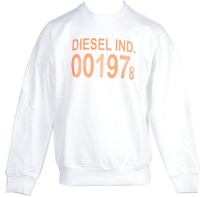 Men's White Sweatshirt - Diesel