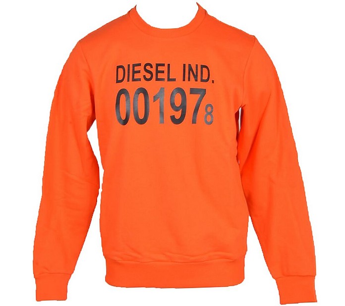 Men's Orange Sweatshirt - Diesel
