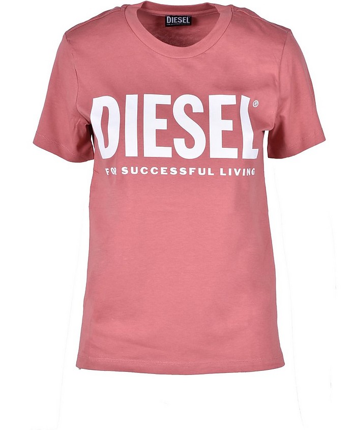 Women's Antique Pink T-Shirt - Diesel