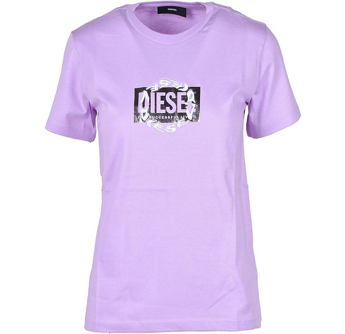Women's Lilac T-Shirt - Diesel