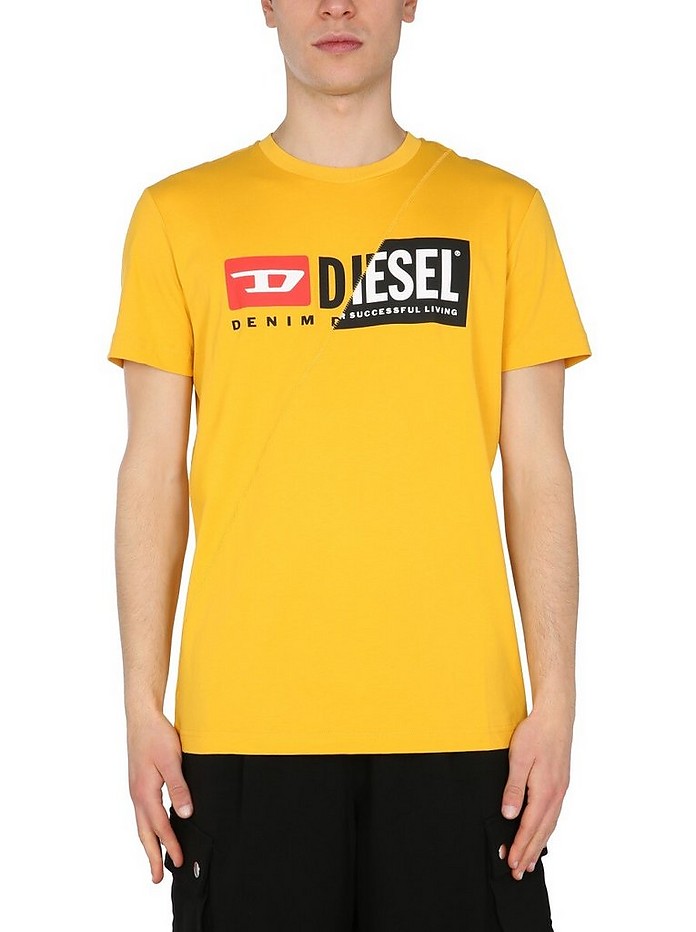 Double Logo Print T-Shirt - Diesel