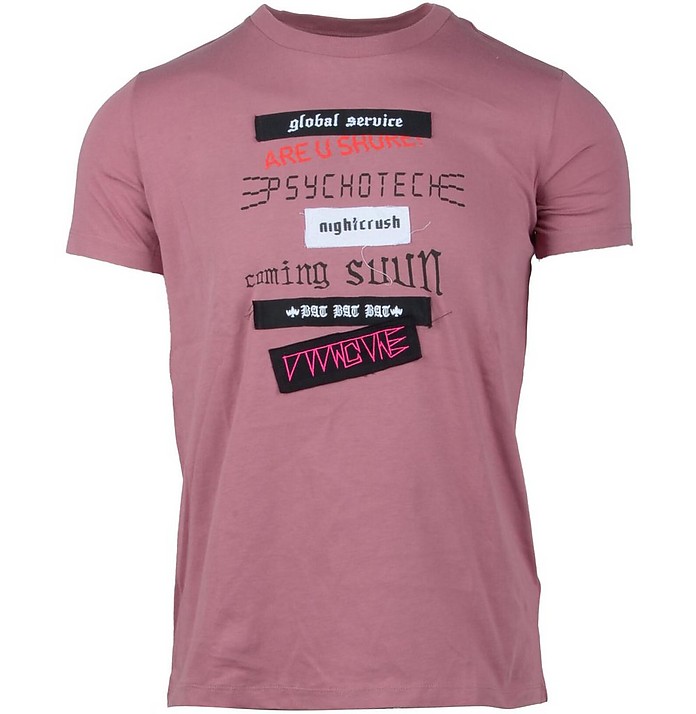 Men's Antique Pink T-Shirt - Diesel