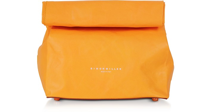 Simon Miller 옐로 골드 S809 Leather 20 cm Lunch Bag - FORZIERI