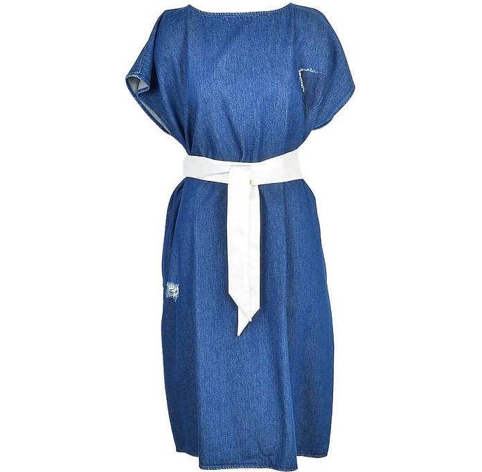 Women's Denim Blue Dress - Maison Margiela