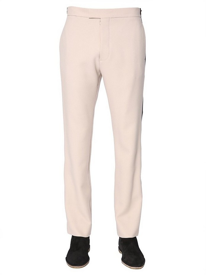 Trousers With Contrasting Band - Maison Margiela