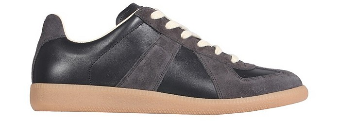 Brown Leather Sneakers - Maison Margiela