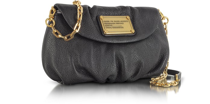 Classic Q Karlie Black Leather Shoulder Bag