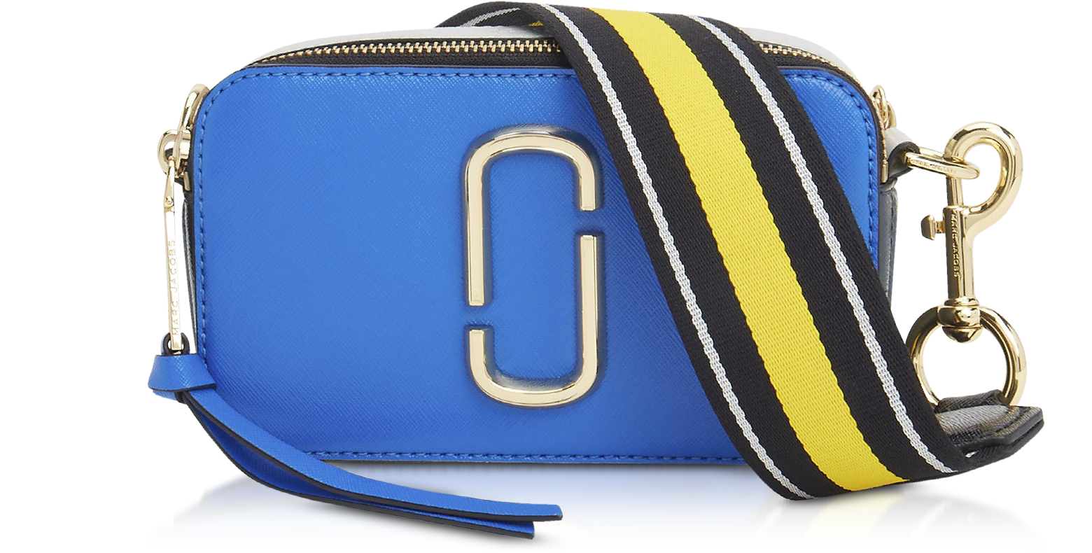 Marc Jacobs Blue Logo Strap Snapshot Camera Bag at FORZIERI