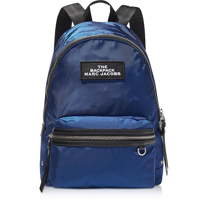 Marc Jacobs midnight blue The Large Nylon Backpack at FORZIERI
