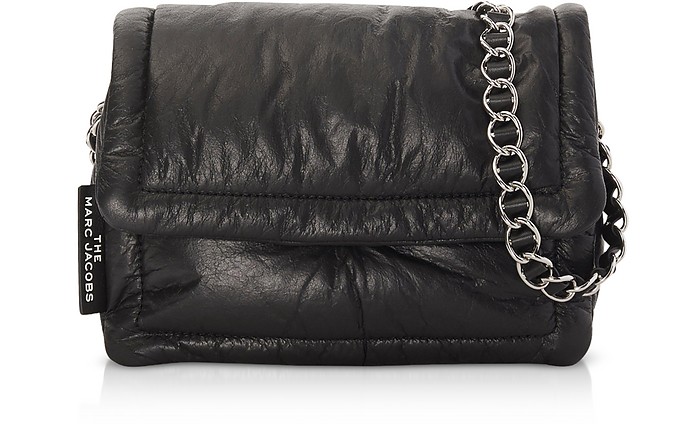 Marc Jacobs Black Lamb Skin The Pillow Shoulder Bag at FORZIERI