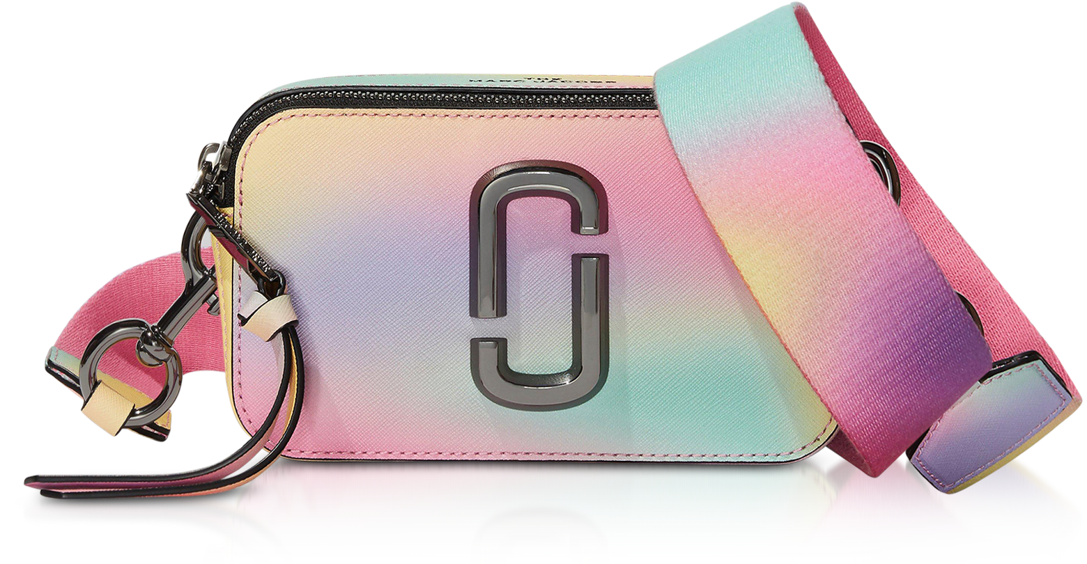 Marc Jacobs The Snapshot Airbrush White Saffiano Leather Crossbody Bag at  FORZIERI