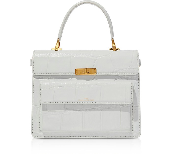 The Uptown Croc Embossed Leather Top Handle Bag - Marc Jacobs