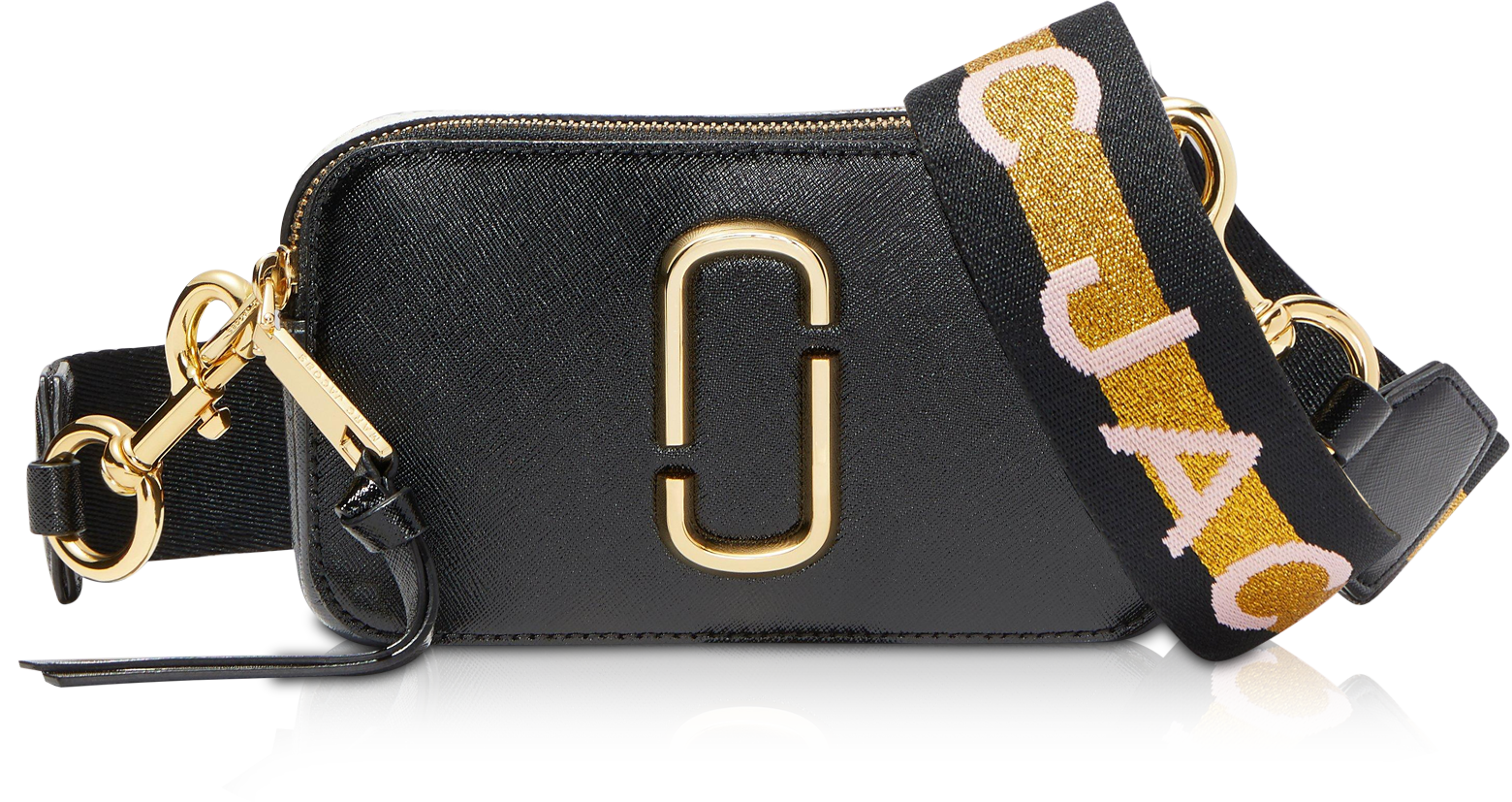 THE Logo Strap Snapshot Small Camera Bag Marc Jacobs in New Black