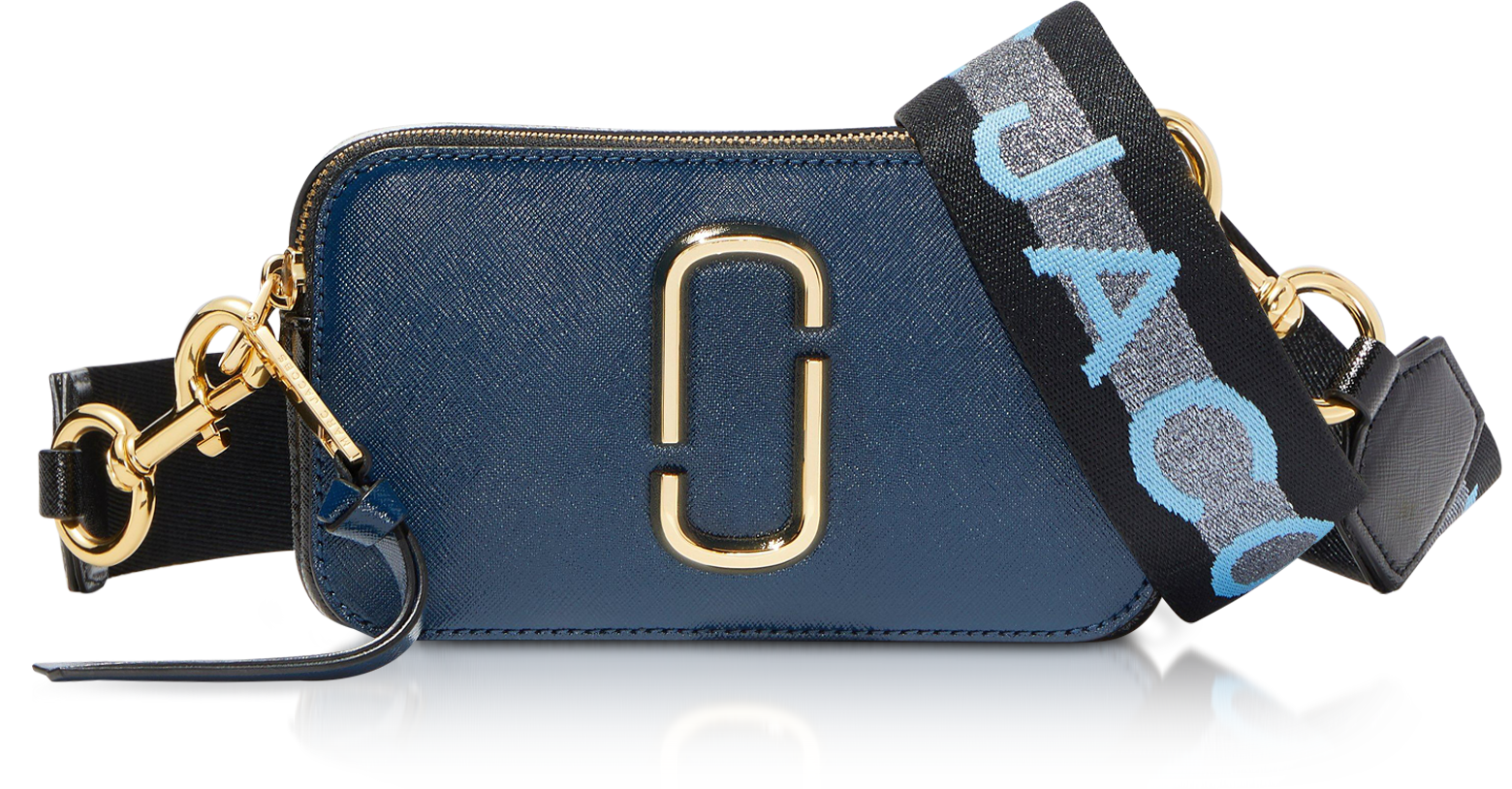 The Logo Strap Snapshot Small Saffiano Leather Camera Bag