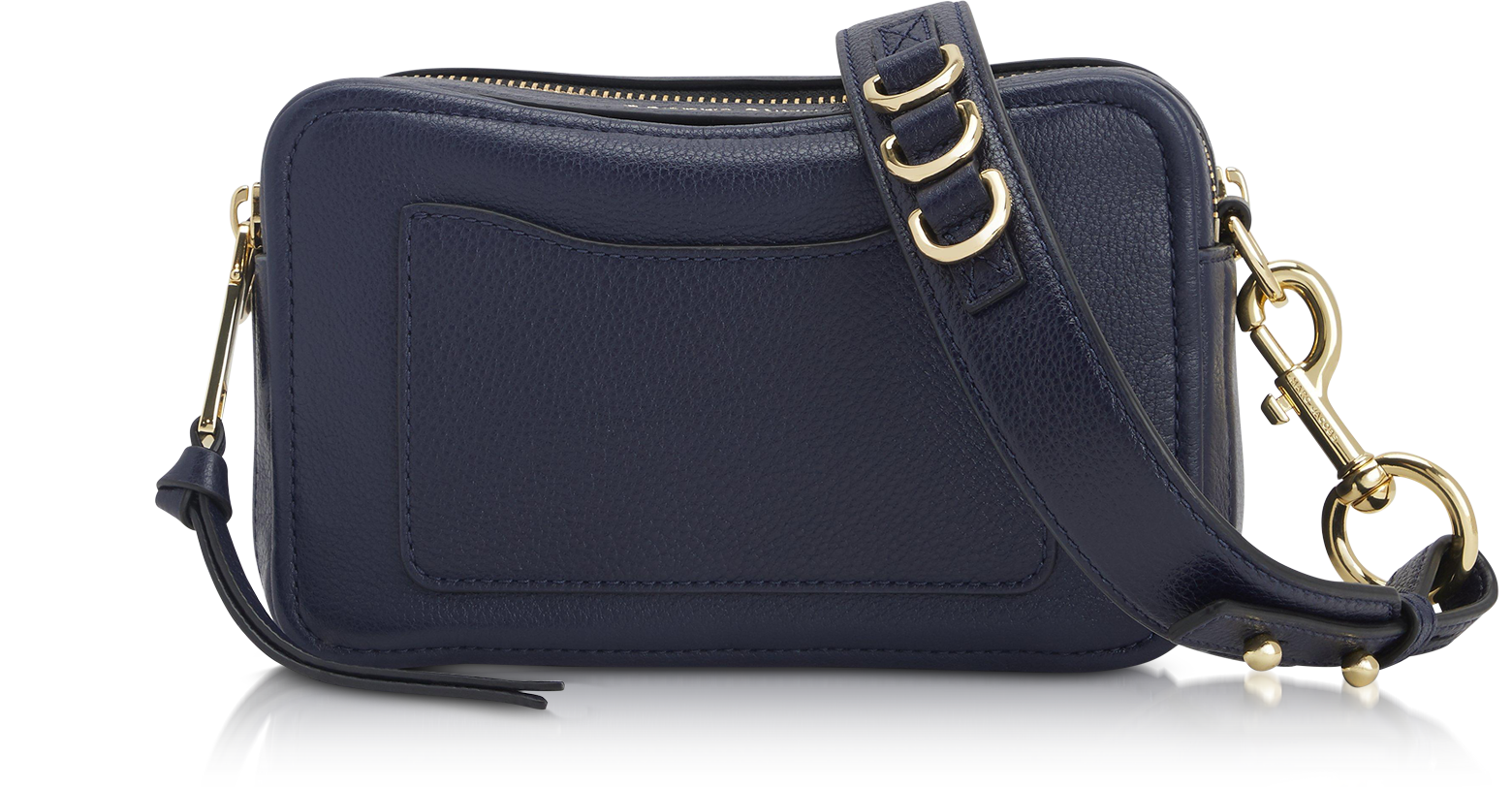 Marc Jacobs Blue Leather The Softshot 27 Crossbody Bag Marc Jacobs
