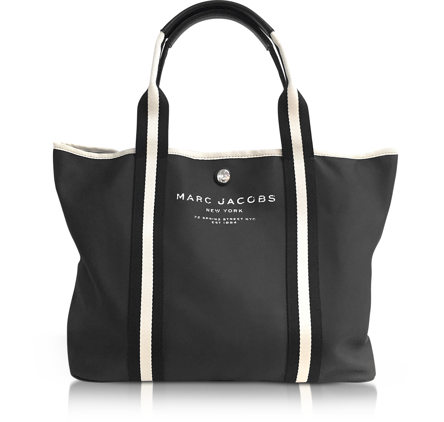Marc Jacobs Black Canvas EW Tote at FORZIERI