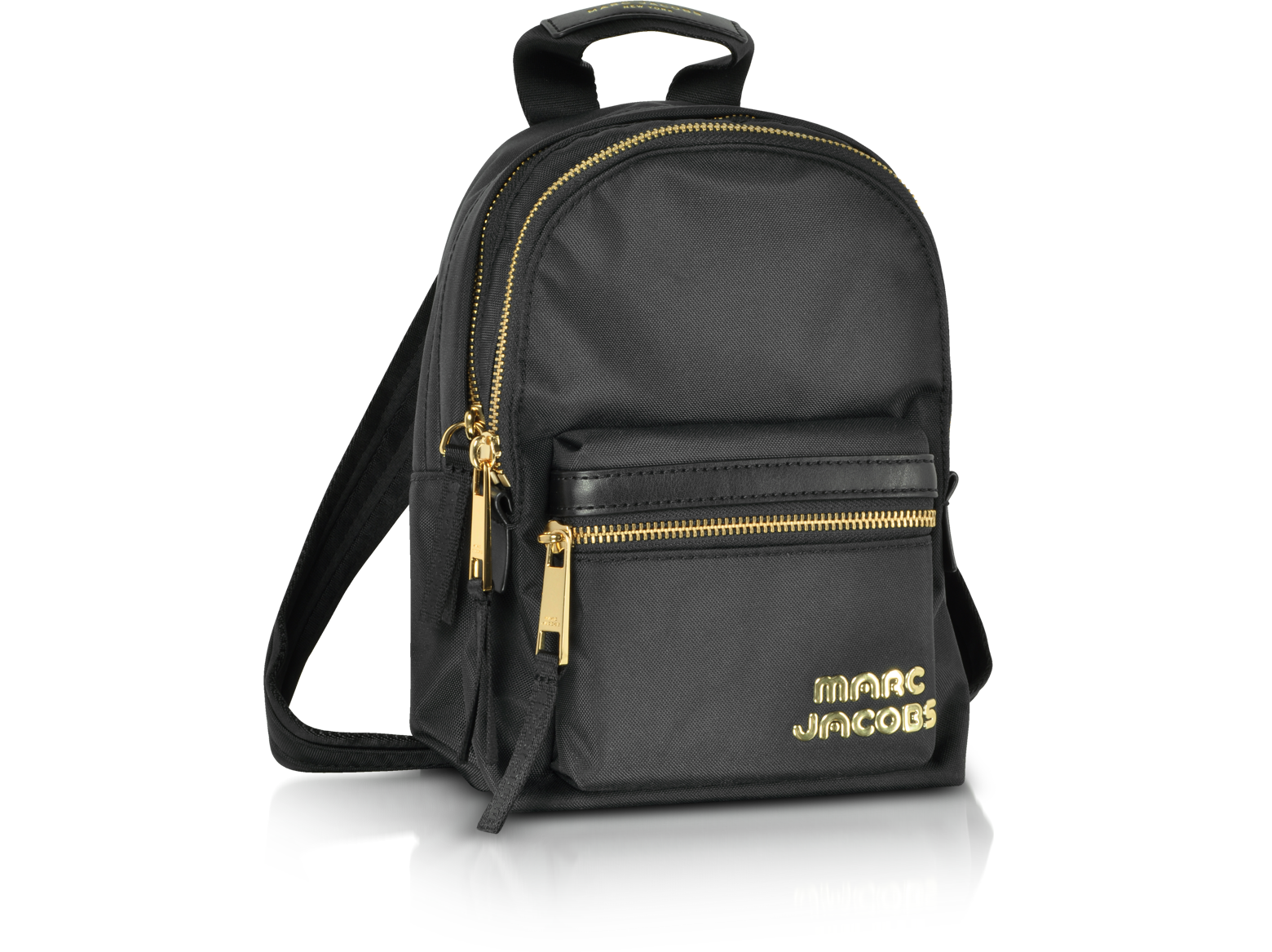 Marc Jacobs Gold Mini Packshot Backpack at FORZIERI