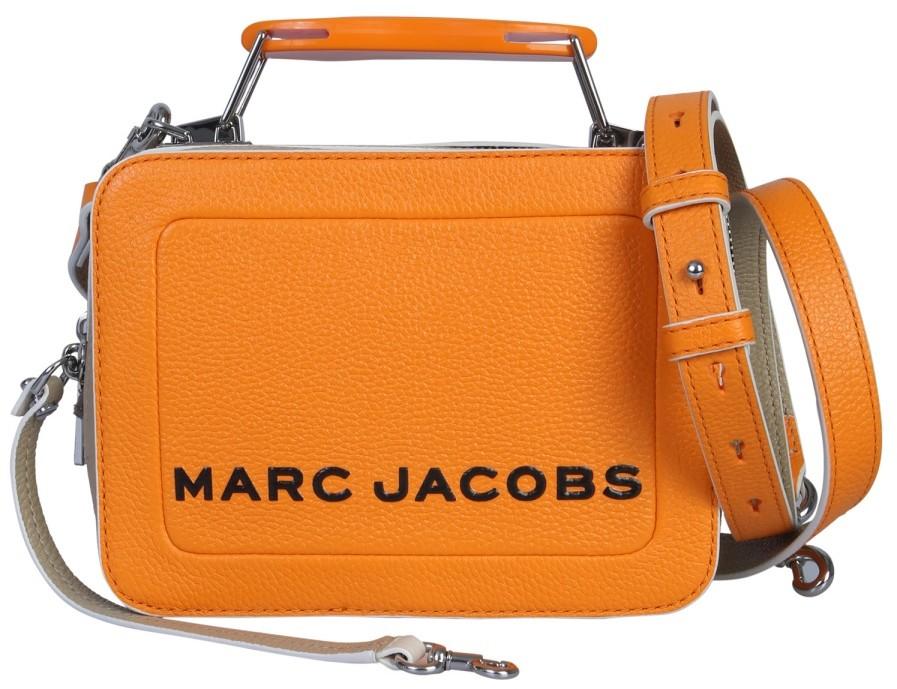 Marc Jacobs Orange Textured Leather Clutch Marc Jacobs