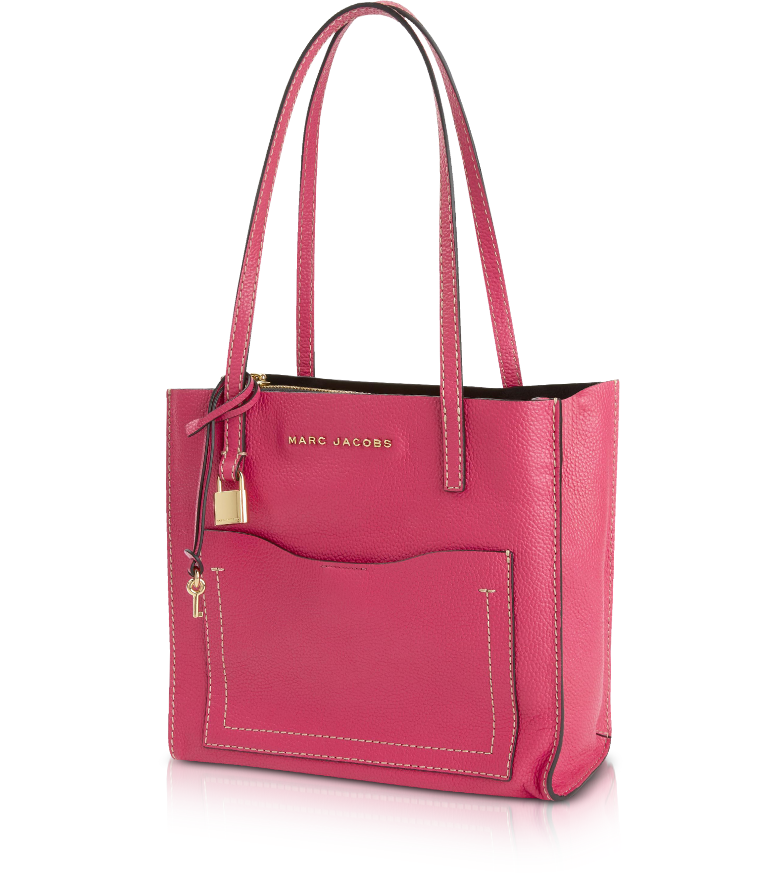 Marc Jacobs The Medium Leather Tote Bag In Pink