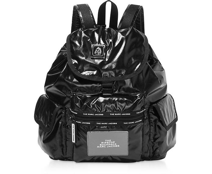 Marc Jacobs The Ripstop Black Nylon backpack at FORZIERI