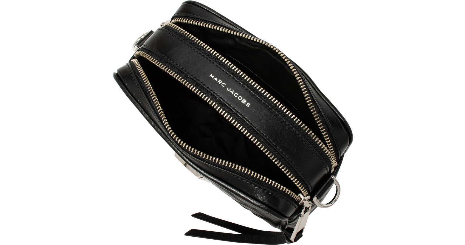 Marc Jacobs Black Matelasse Softshot 21 Crossbody Bag at FORZIERI