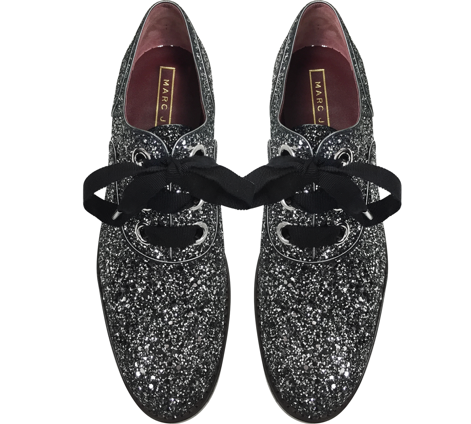 Marc Jacobs Helena Silver Glitter Oxford Shoe 36 IT/EU at FORZIERI