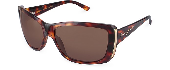Sonnenbrille mit rechteckigen Gläsern und Kunststoffrahmen - Marc Jacobs