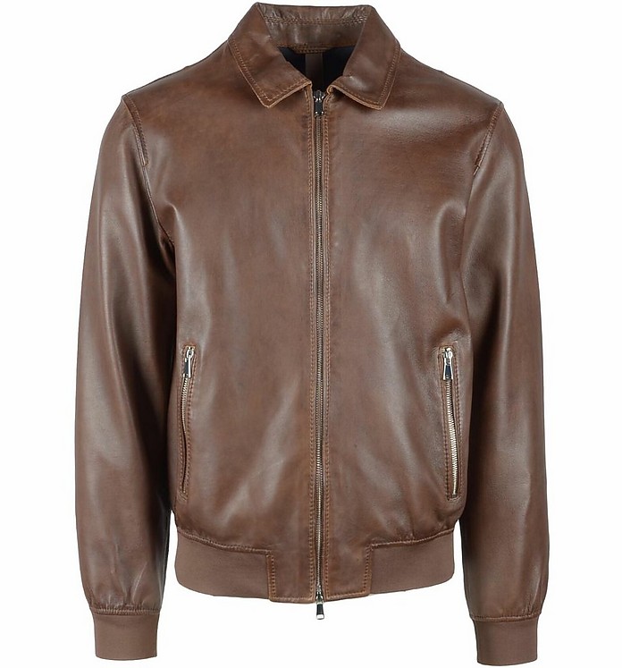 Men's Brown Leather Jacket - The Jack
