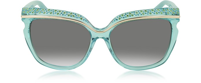 SOPHIA/S DSLN6 Damen-Sonnenbrille aus Acetat mit Kristallen  - Jimmy Choo