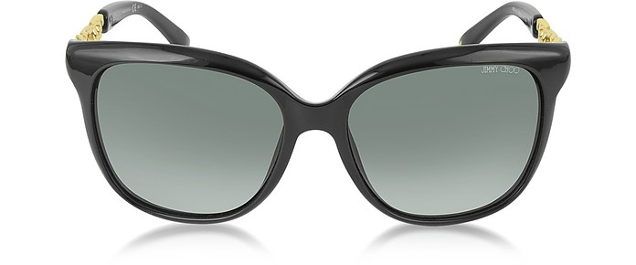 BELLA/S BMBHD Black Acetate Frame Women's Sunglasses - Jimmy Choo
