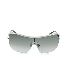 MARISIA/S 010HD Sonnenbrille aus silberfarbenem Metall