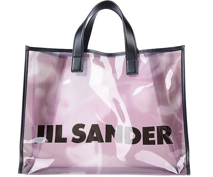 Signature PVC Transparent Tote Bag - Jil Sander / W T_[