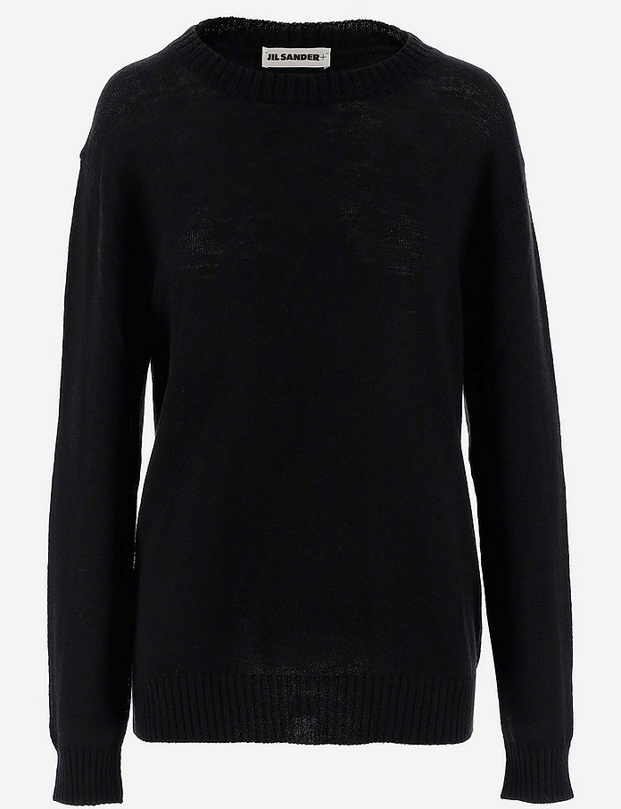 Black Wool Women's Sweater - Jil Sander