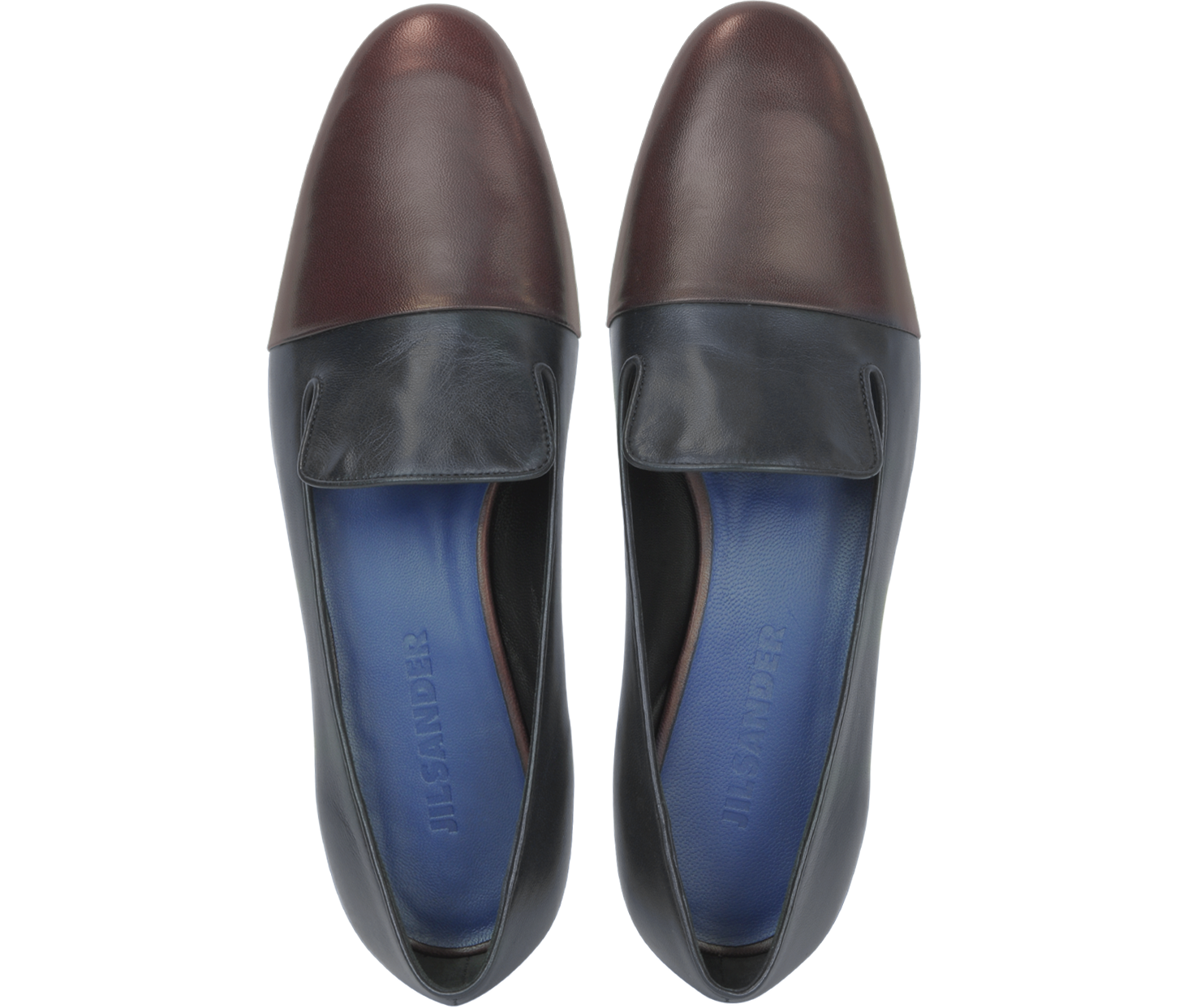 Jil Sander Two Tone Leather Loafer 36 IT/EU at FORZIERI