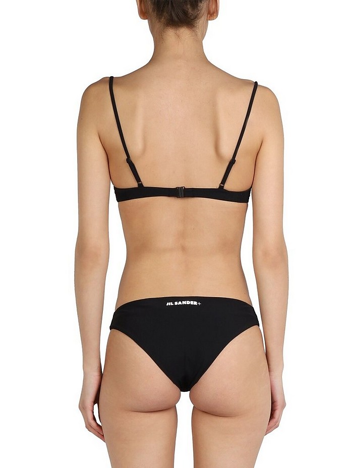 Jil Sander Logo Print Bikini Swimsuit XS at FORZIERI