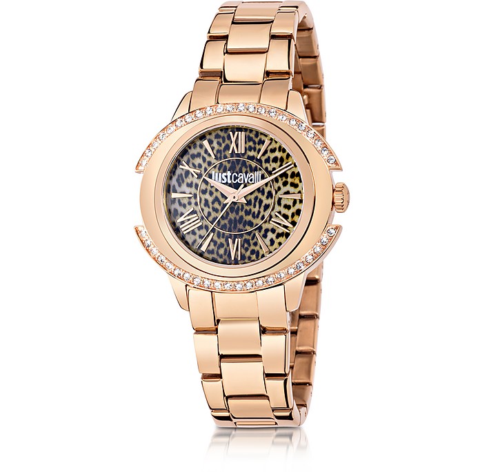 Just Decor Rose Gold Tone Stainless Steel Women's Watch - Just Cavalli
