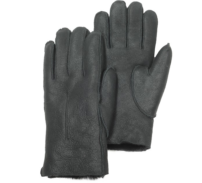 Black Eco-Leather Women's Gloves - Julia Cocco'