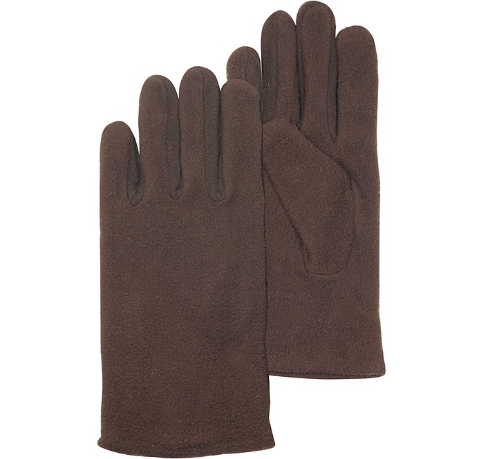 Dark Brown Pile Men's Gloves - Julia Cocco'