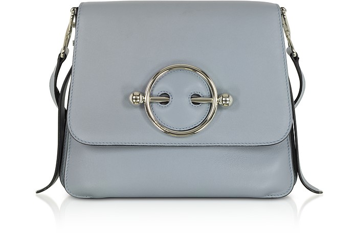 Ice Blue Leather Disc Bag - JW Anderson
