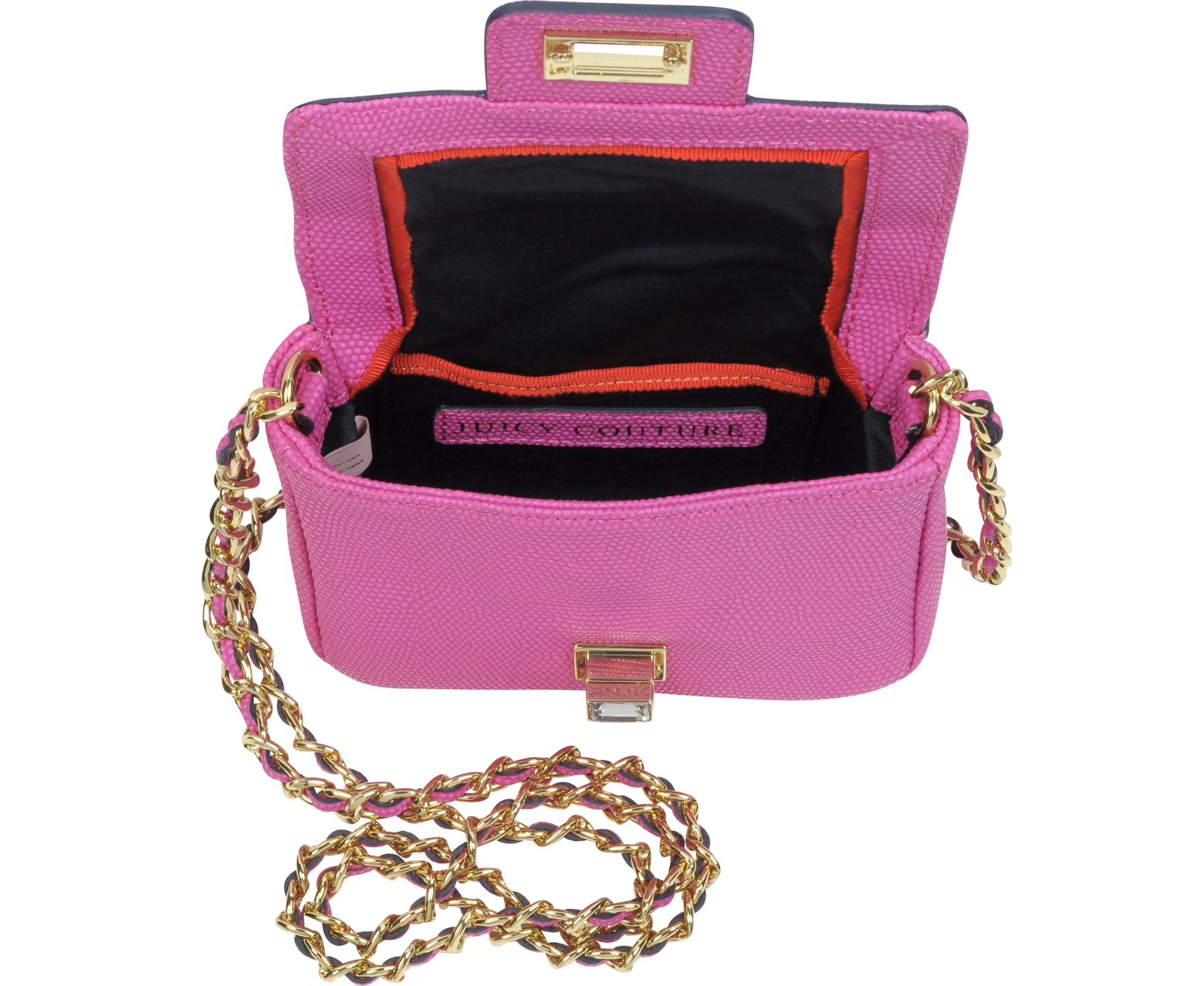 Juicy Couture Pink Bright Leather Mini G Shoulder Bag at FORZIERI