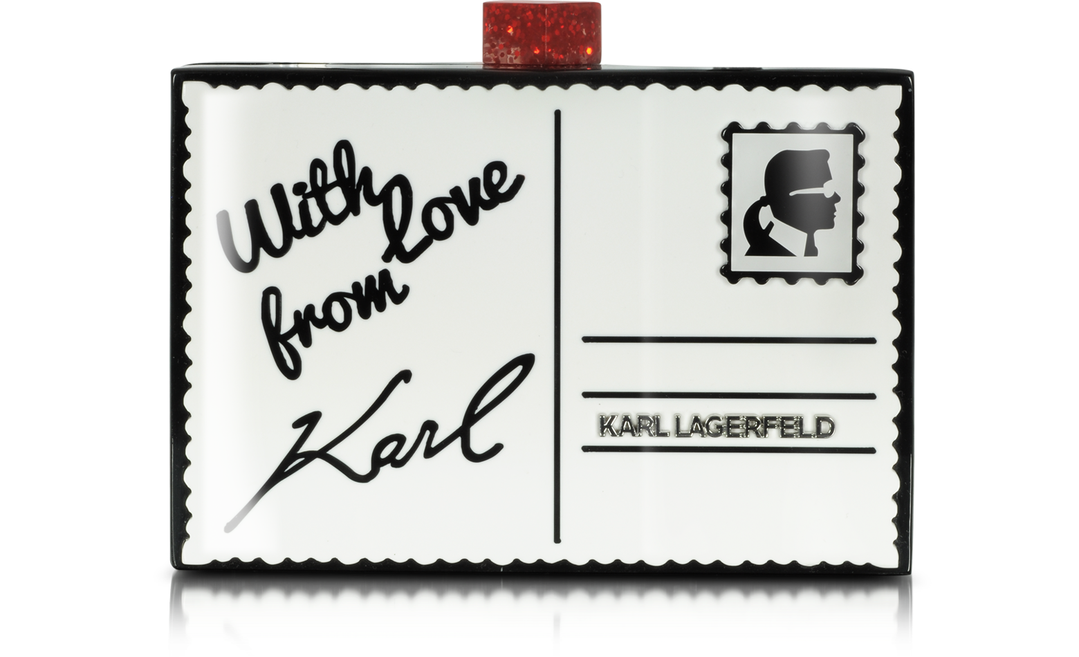 Karl Lagerfeld Art Deco Minaudiere Clutch at FORZIERI